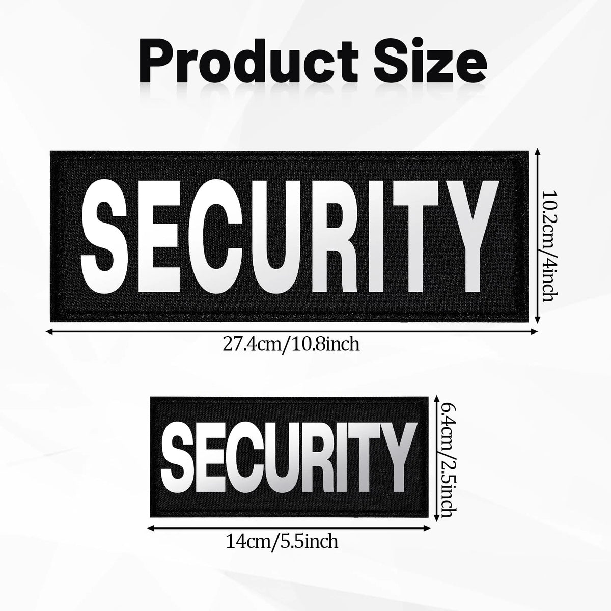 2X Reflective Hooks for Automotive Use (27x10cm, 14x6.5cm) Black