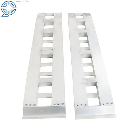 Set of 2 Aluminum Hook Ramps for Car Truck Trailer (6500 lbs Capacity)