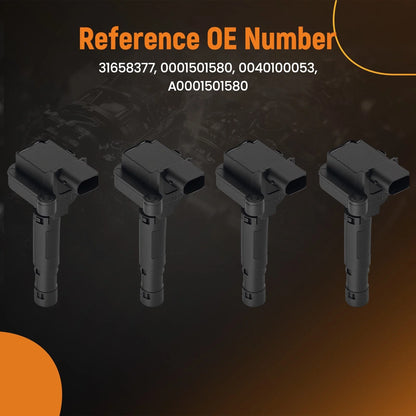 Set of 4 Ignition Coils for Mercedes C180 C200 C230 (2002–2006)