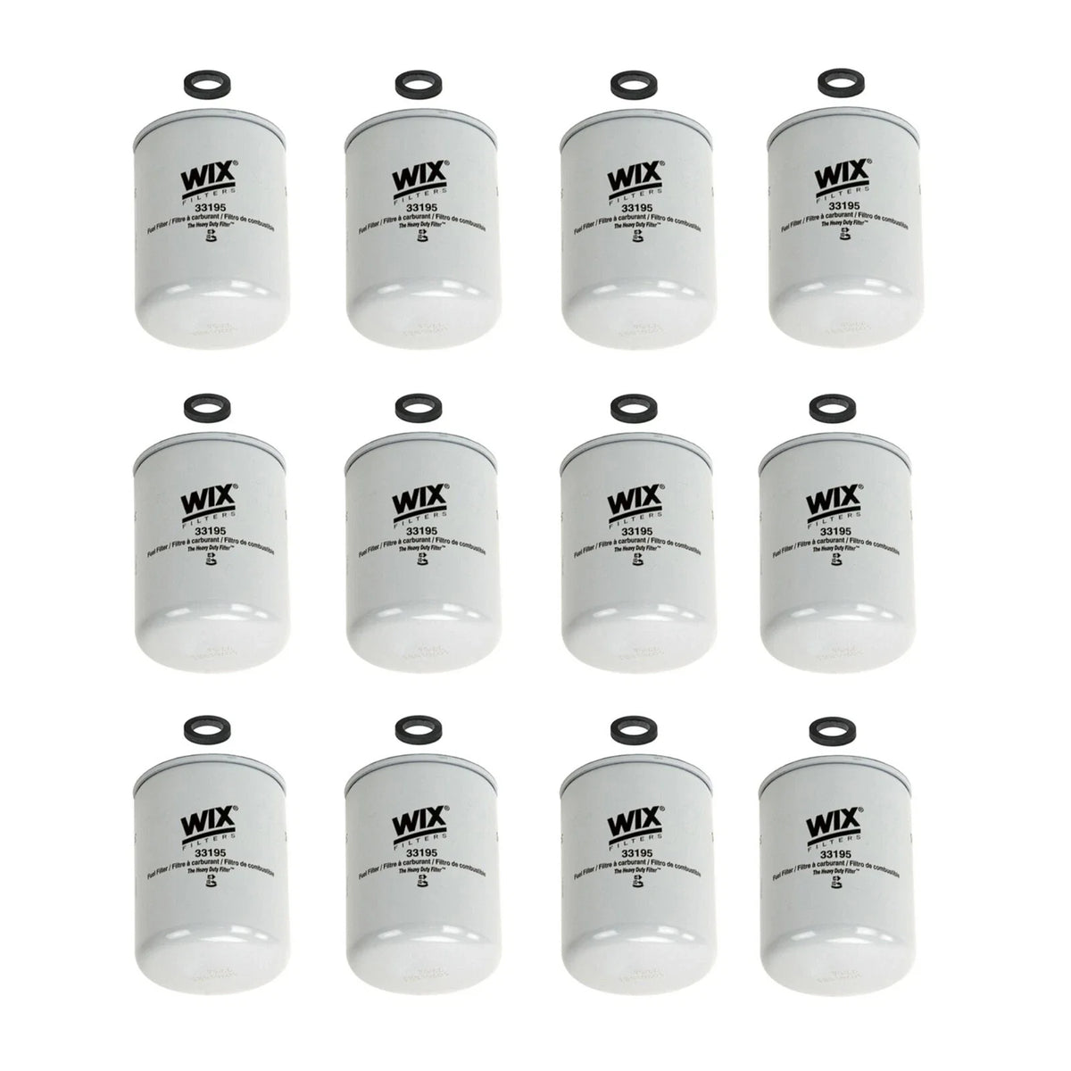 Set of 12 Fuel Filters for Wix (Spin-On)
