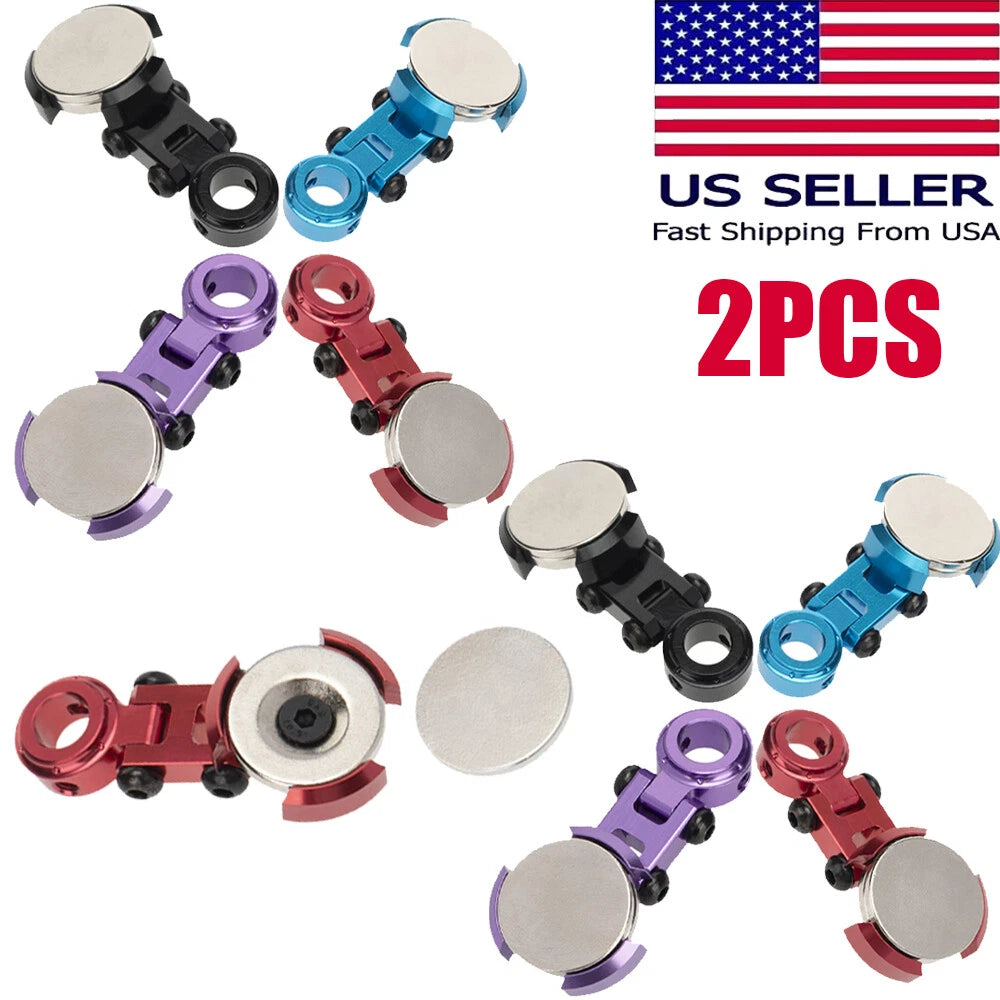 2X Magnetic Invisible Body Post Mount for 1/10 SCX10 D90 RC Car