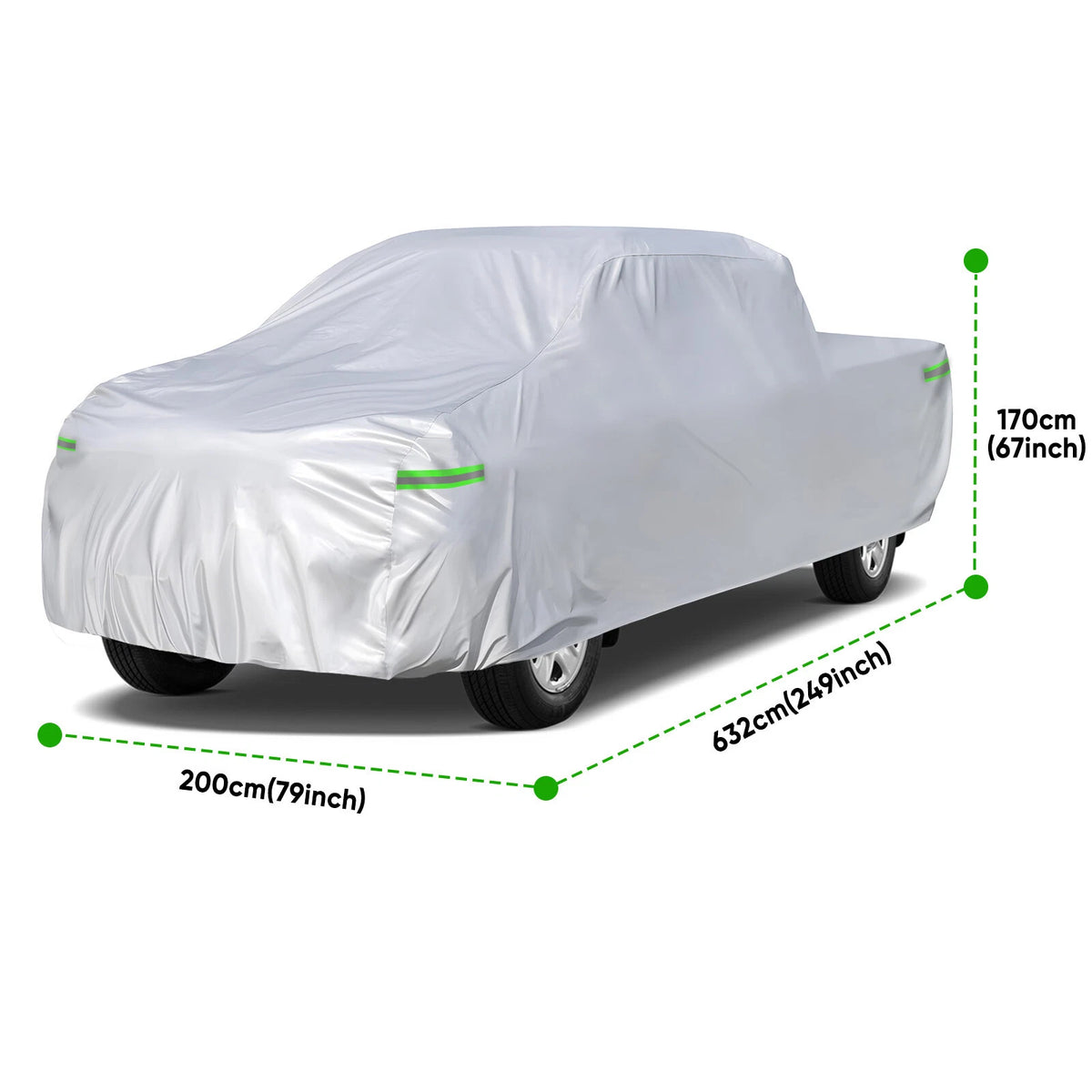 Car Cover for Pickup Truck (Fits up to 249'', A52-21-P-L)