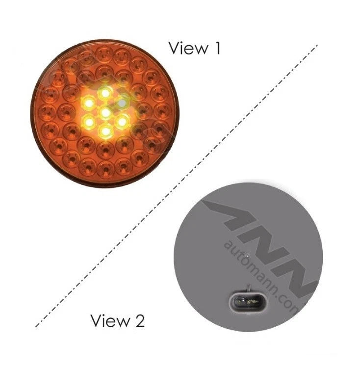 4in Amber Auxiliary Flashing LED for Automann (571.LD43A39)