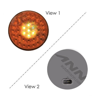 4in Amber Auxiliary Flashing LED for Automann (571.LD43A39)
