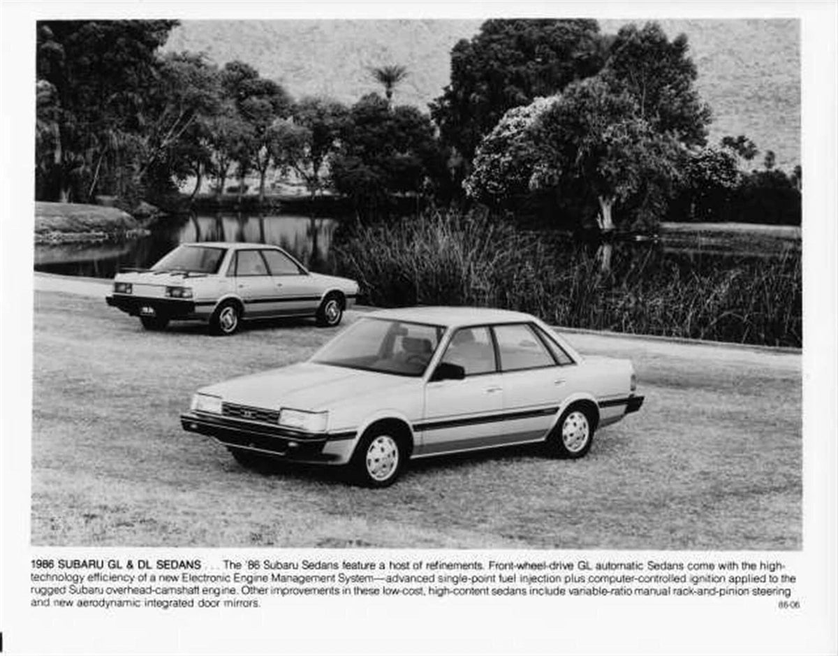 Press Photo for Subaru GL DL Sedan (1986)