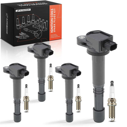 Set of 4 Ignition Coils & 4 Iridium Spark Plugs for Honda CR-V (2010–2014) UF-602, NGK97390