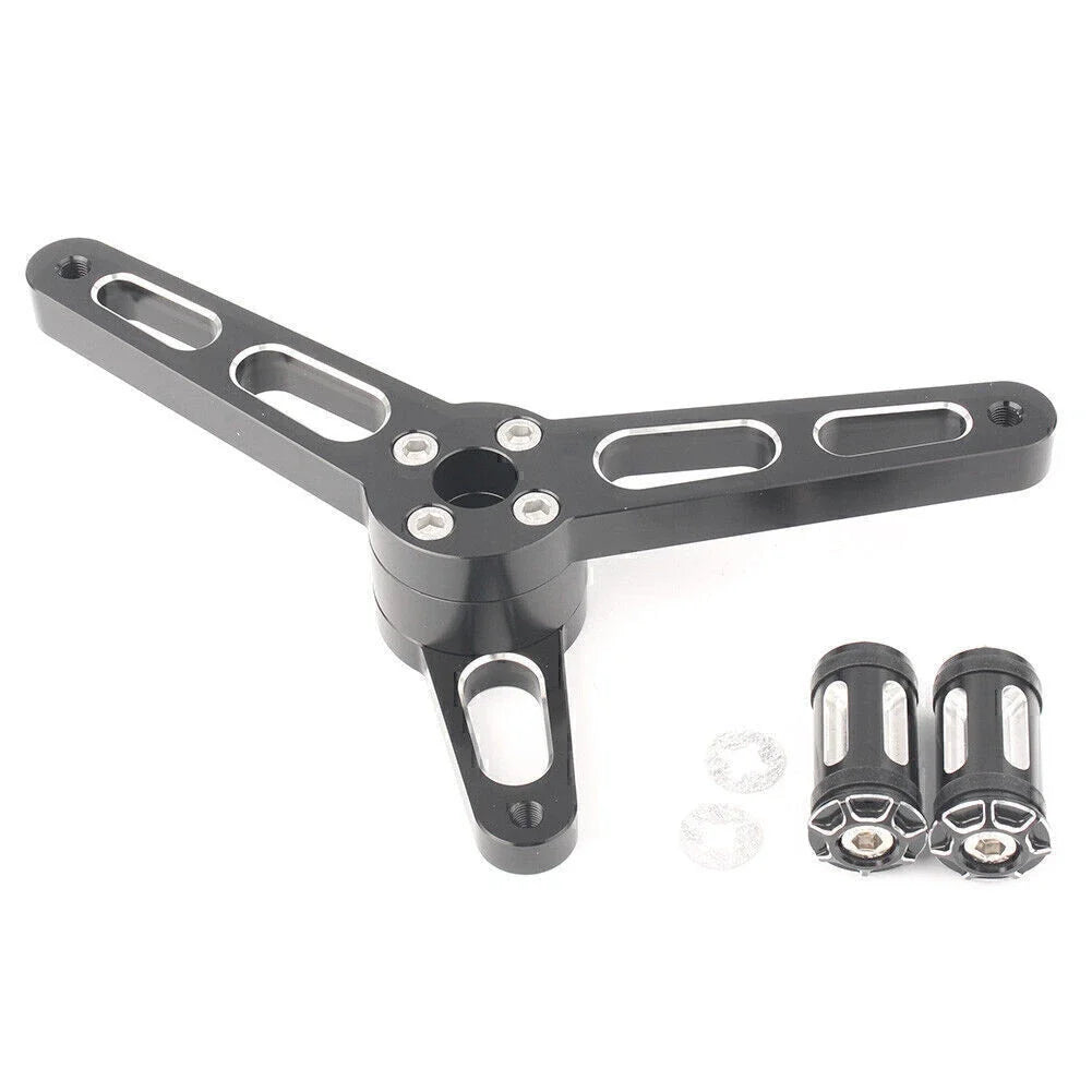 Heel Toe Shifter Lever for Harley Sportster (2004–2018) Black/Silver