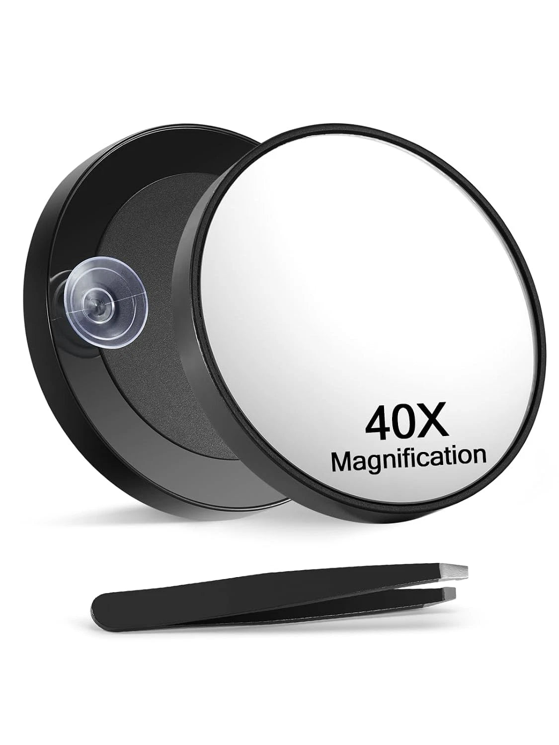 40X Magnifying Makeup Mirror with 2 Suction Cups - 3.5 Inches
