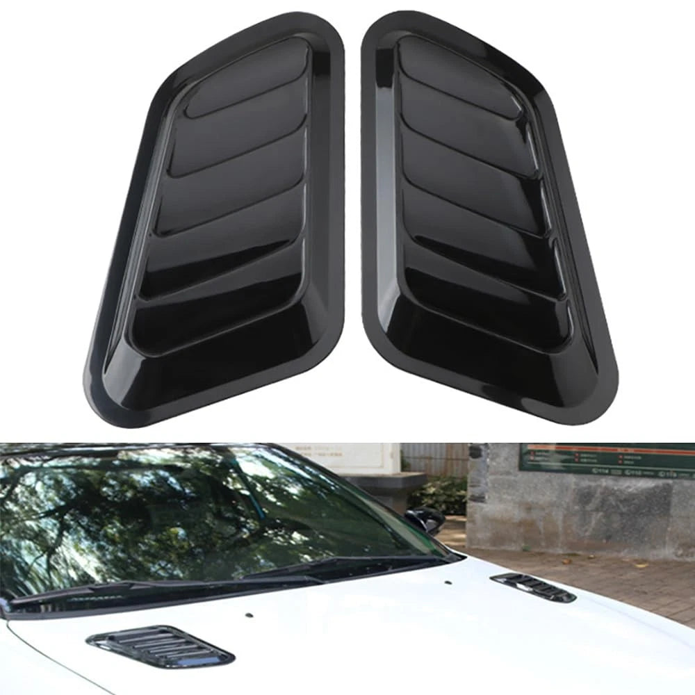 2X Universal Hood Air Vents for Car Scoop Bonnet Vent Intake
