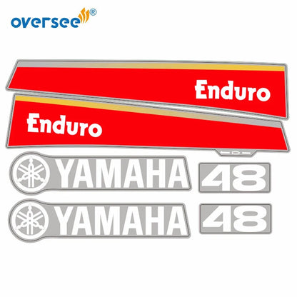 Sticker Kit for Yamaha 48HP 2T Outboard (Anti-UV, Not Fade)