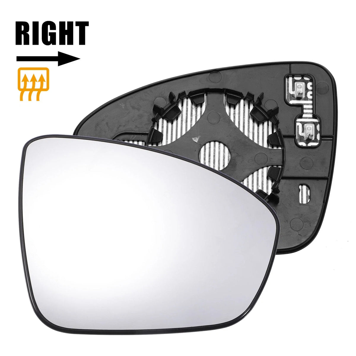 Right Side Heated Mirror Glass w/ Backing Plate for Nissan Altima (2019–2021)