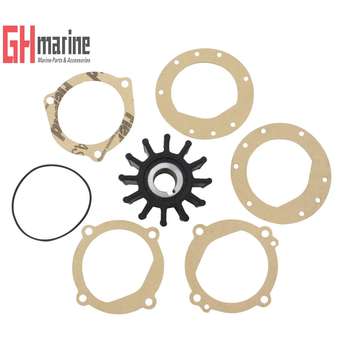 Onan Engine Flexible Raw Water Pump Impeller Kit for Marine (4Cyl Diesel)