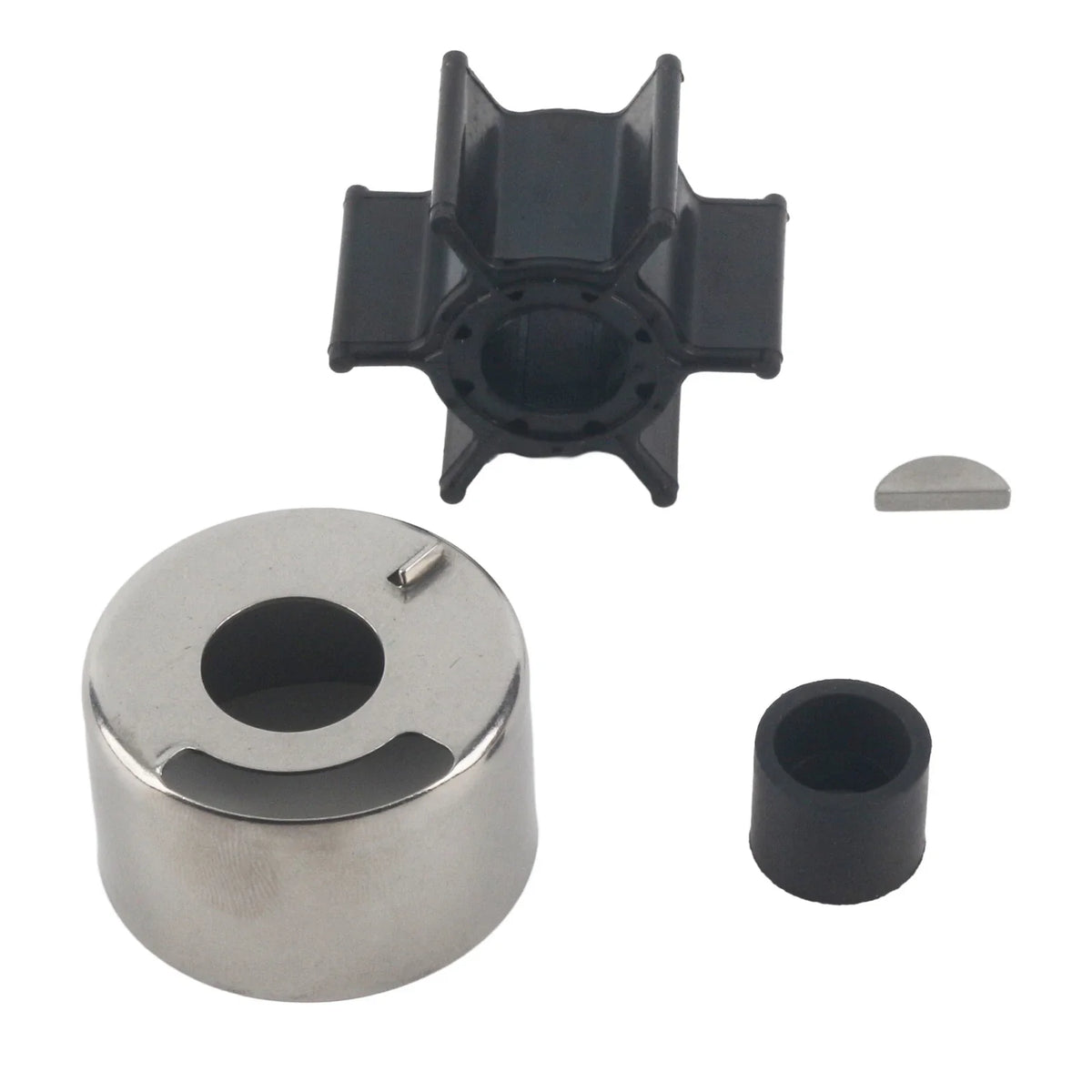 Water Pump Impeller Repair Kit for Yamaha 9.9 15 HP Outboard Motor (N/A)