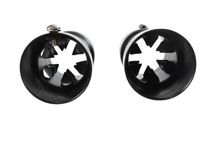Set of 2 V-Slot 2-1/4 Inch Steel Pipe Baffle for Harley Davidson