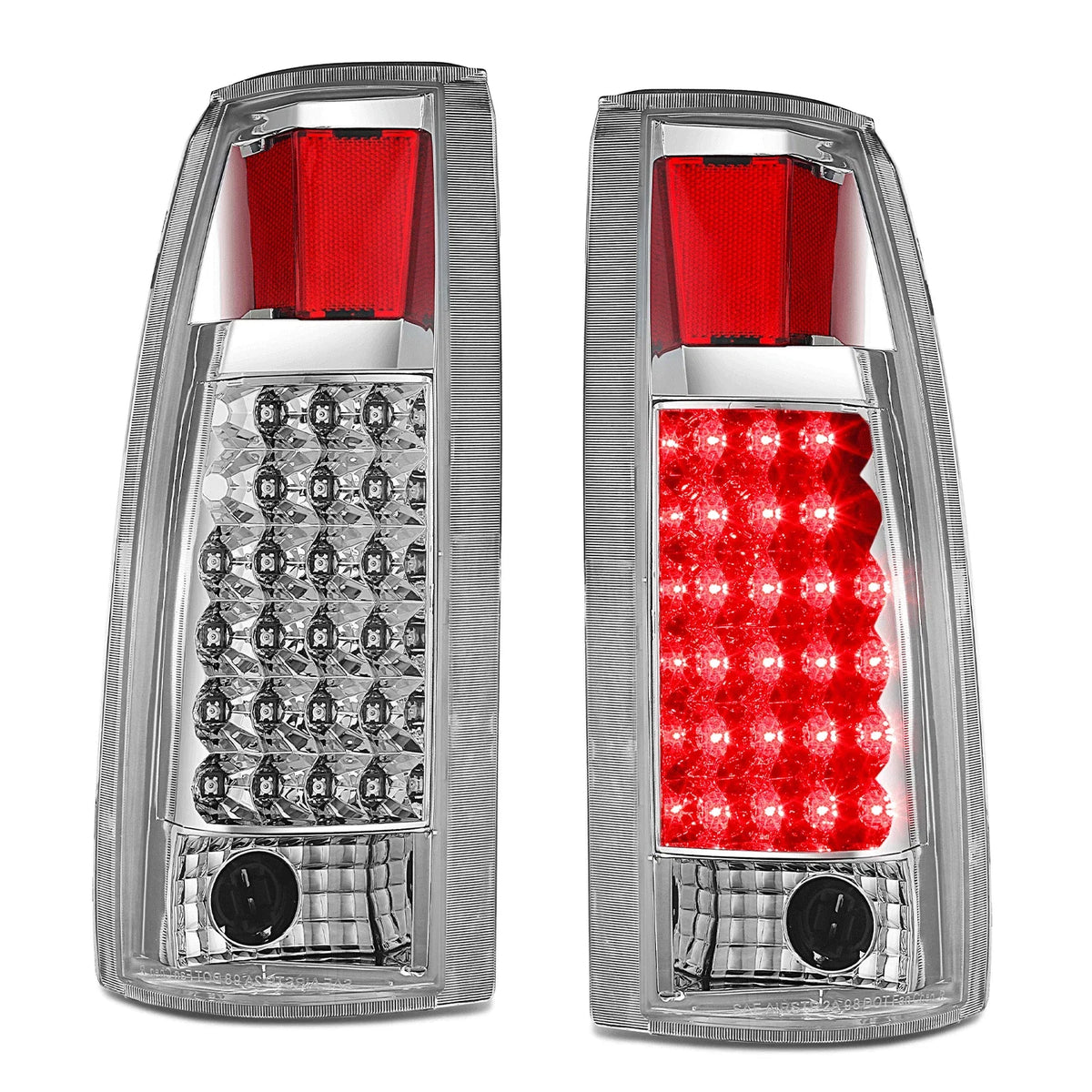 LED Tail Light Brake Reverse Lamp Chrome for Chevy C/K Pickup Suburban (1992–1999)
