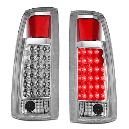 LED Tail Light Brake Reverse Lamp Chrome for Chevy C/K Pickup Suburban (1992–1999)
