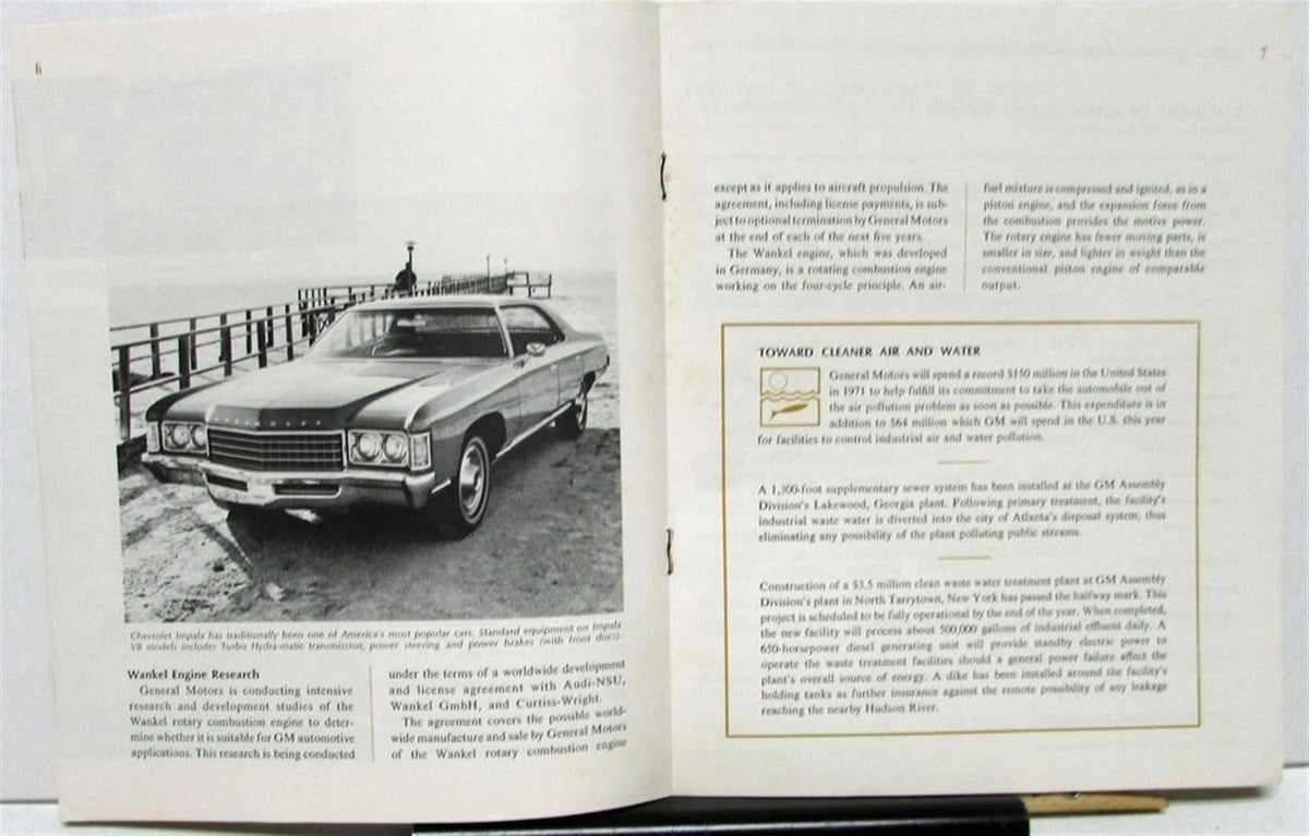 General Motors Stock Shareholders Quarterly Financial Report (1971)
