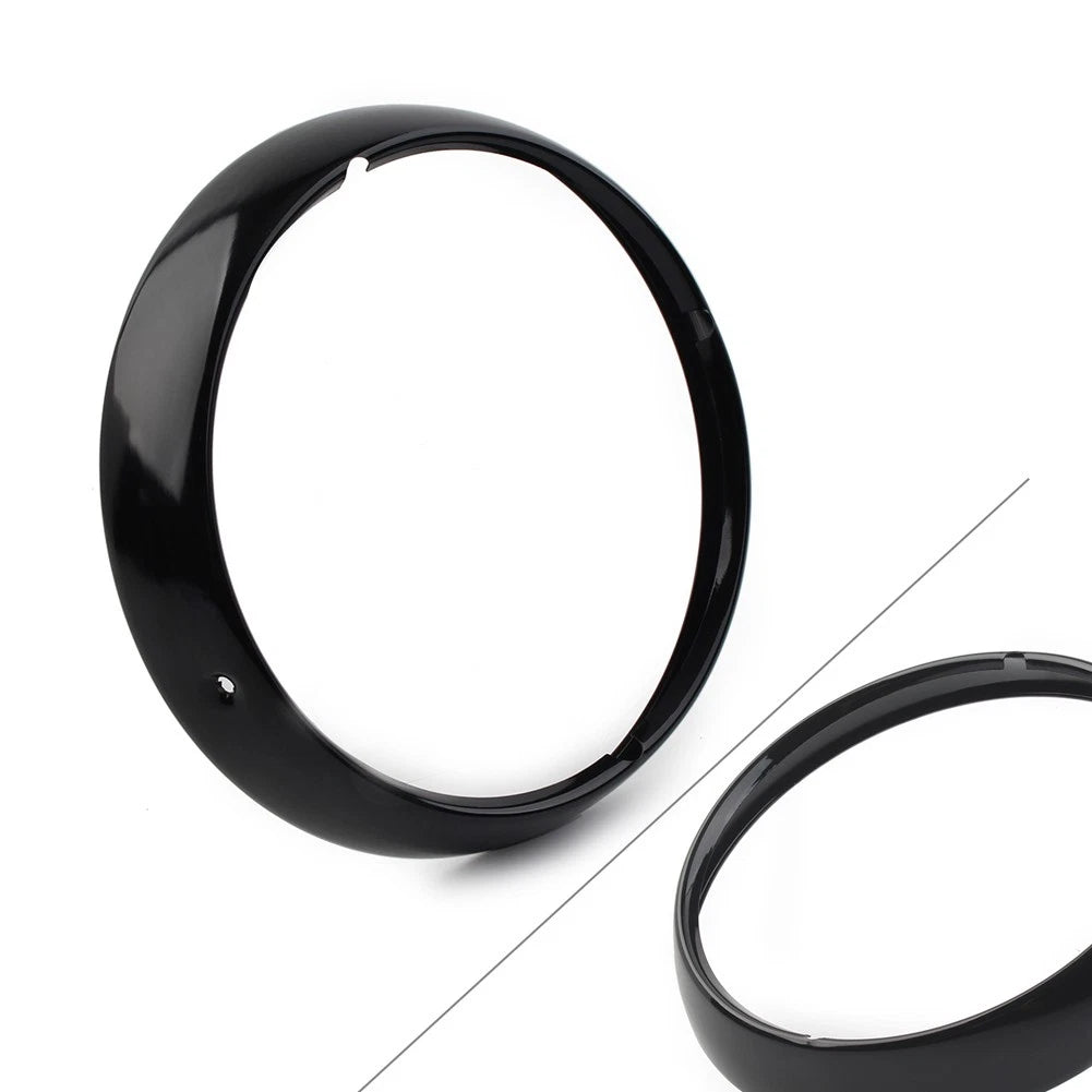 7" Headlight Trim Ring Visor Light Cover for Harley Touring Electra Street Glide
