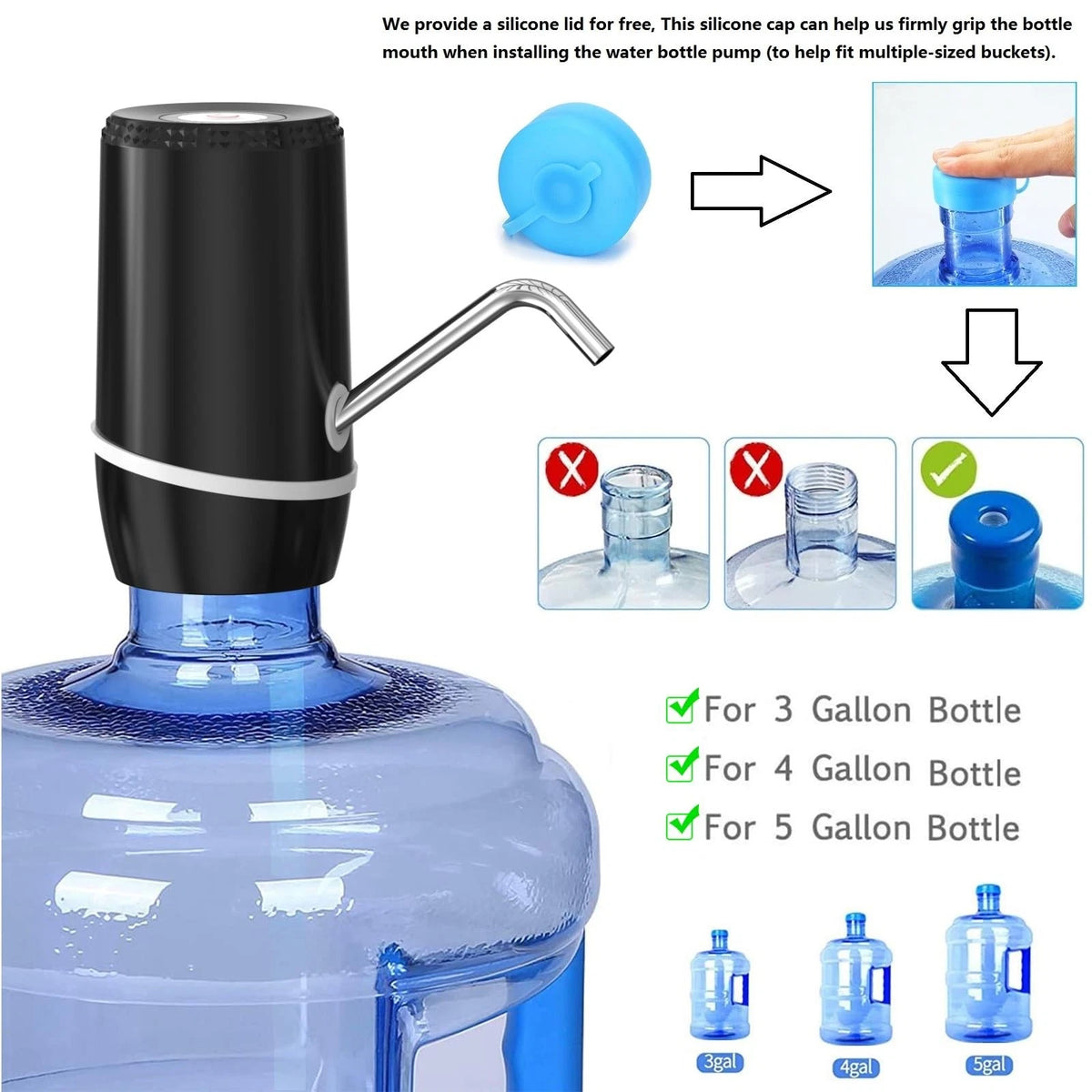 2X Portable 5 Gallon Water Dispenser for Por (Model 9)