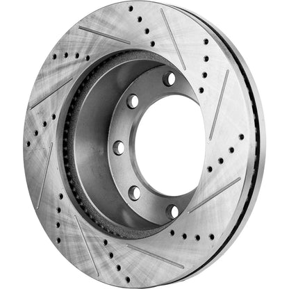 Disc Brake & Pad Kit for Ford F-350 Super Duty (2005–2012) Cross-drilled