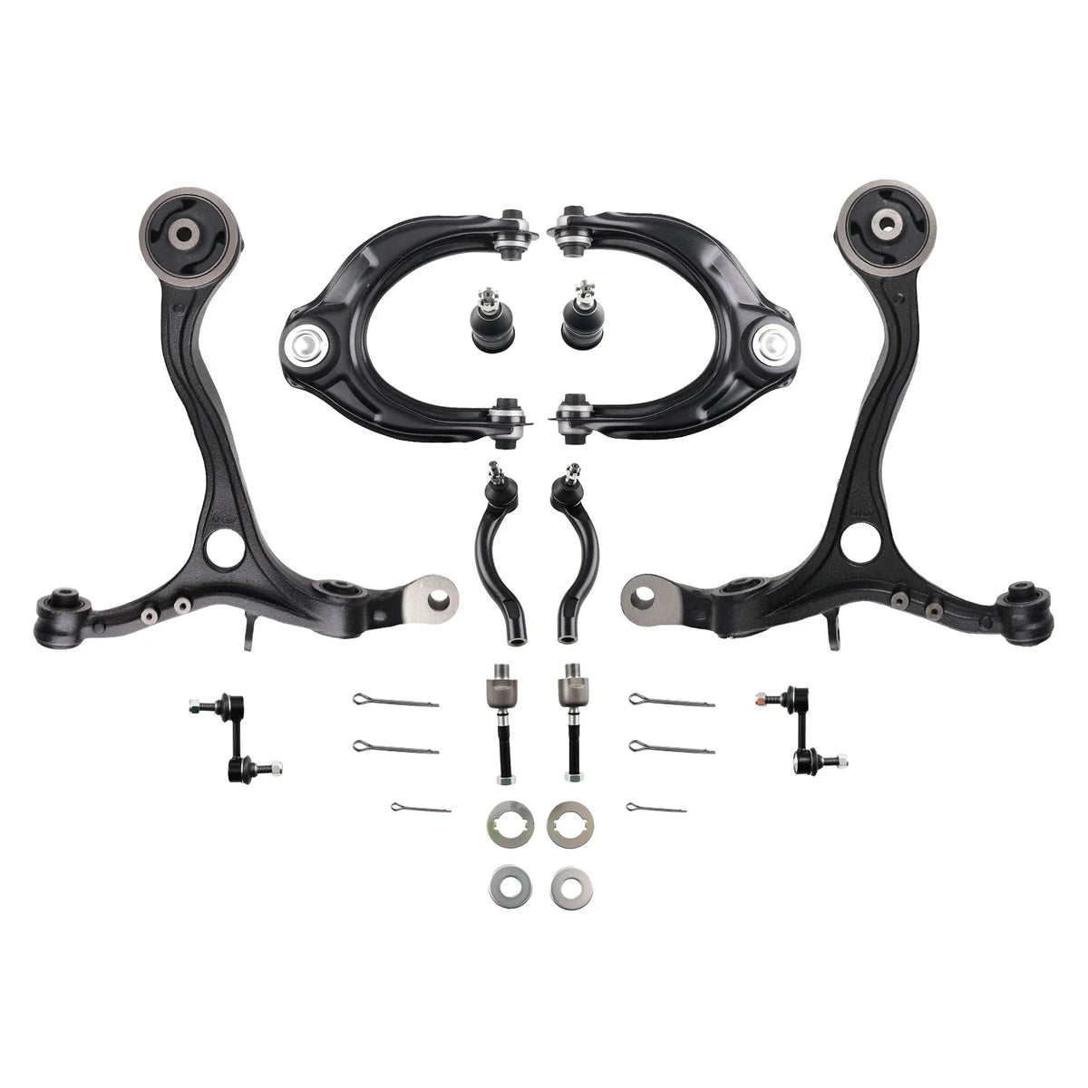 Set of 12 Control Arms Tie Rods Ball Joints for Honda Accord (2008–2012)