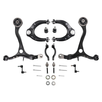 Set of 12 Control Arms Tie Rods Ball Joints for Honda Accord (2008–2012)