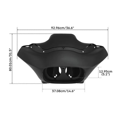 Inner Outer Fairing & 9.5'' Windshield Trim for Harley Road Glide (2004–2013)