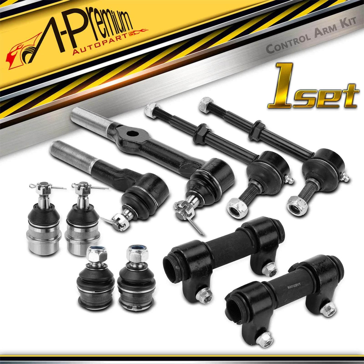 10x Front Ball Joint Sway Bar Link Tie Rod for Dodge Ram 1500 2500 (K8195T, K3134T, K7299, ES3247RT, ES3249RT, ES2012S)