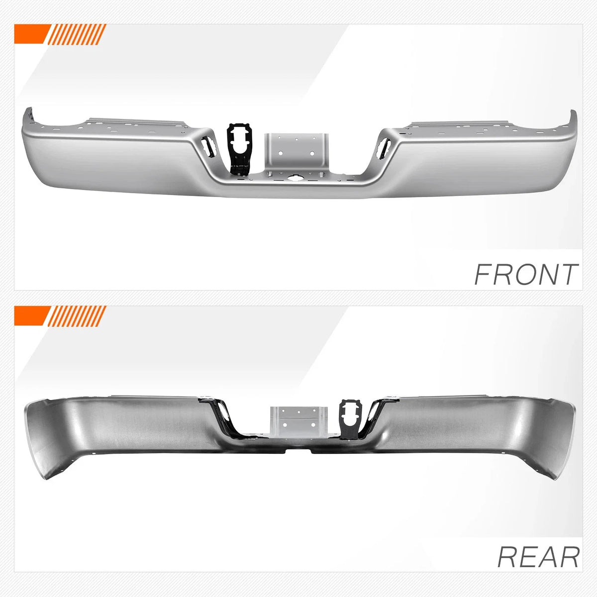 Rear Step Pad Bumper + License Plate Lamps for Dodge Ram 1500 (2009–2024)