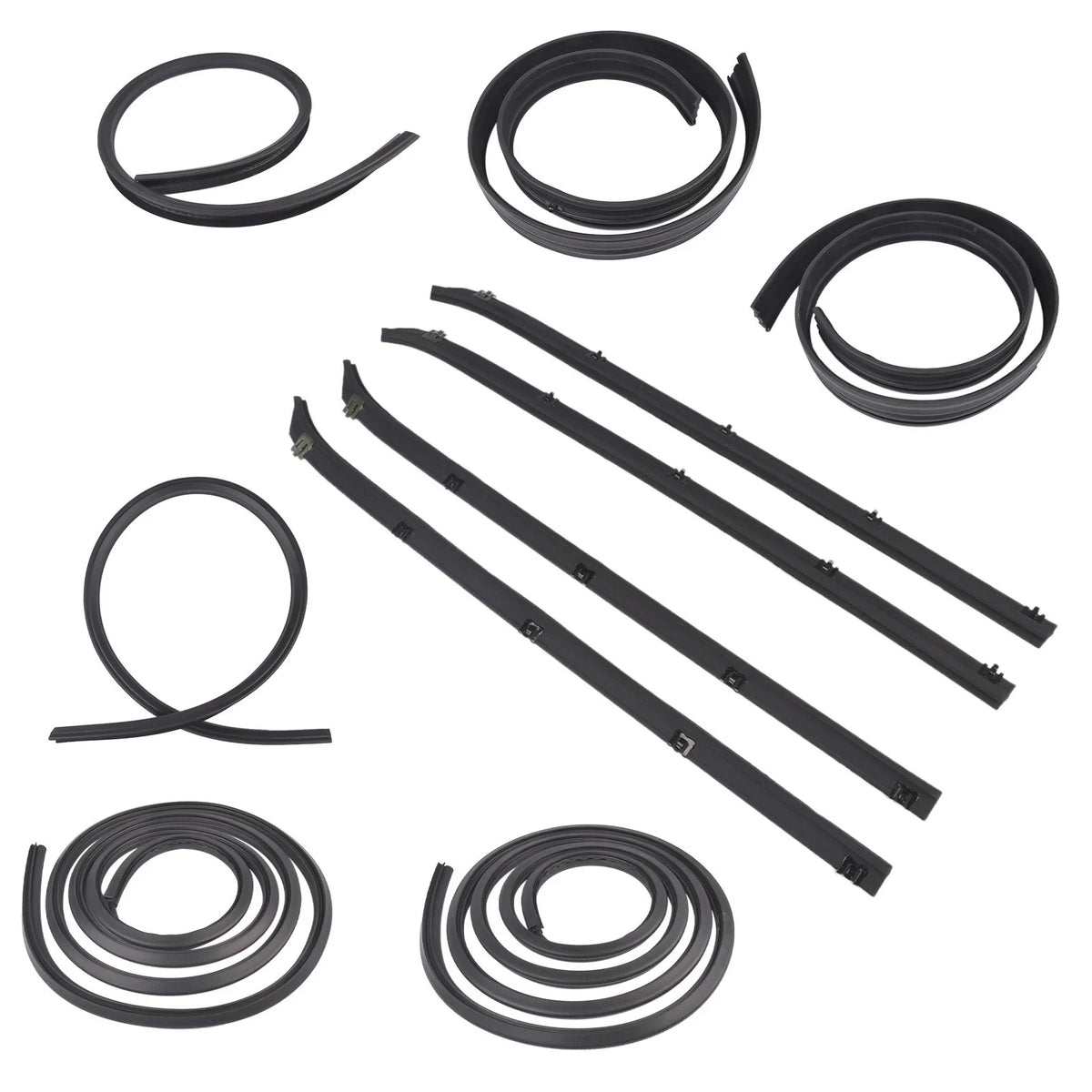 10Pcs Weatherstrip Seal Kit for Dodge D150 D250 W150 W250 (1975–1993)