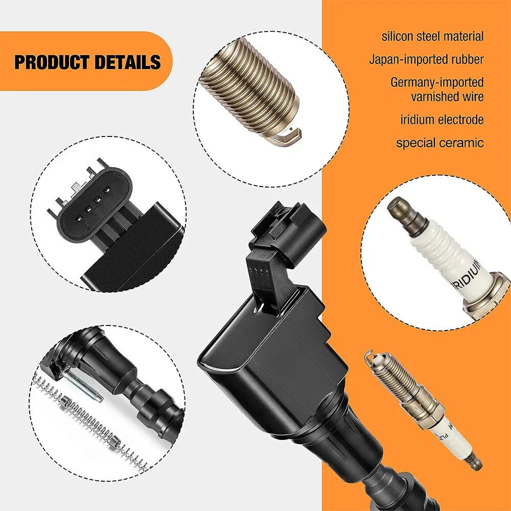 Ignition Coil and Spark Plug for Chevy Equinox Buick Regal Saturn GMC 2.4L (2005–2010)