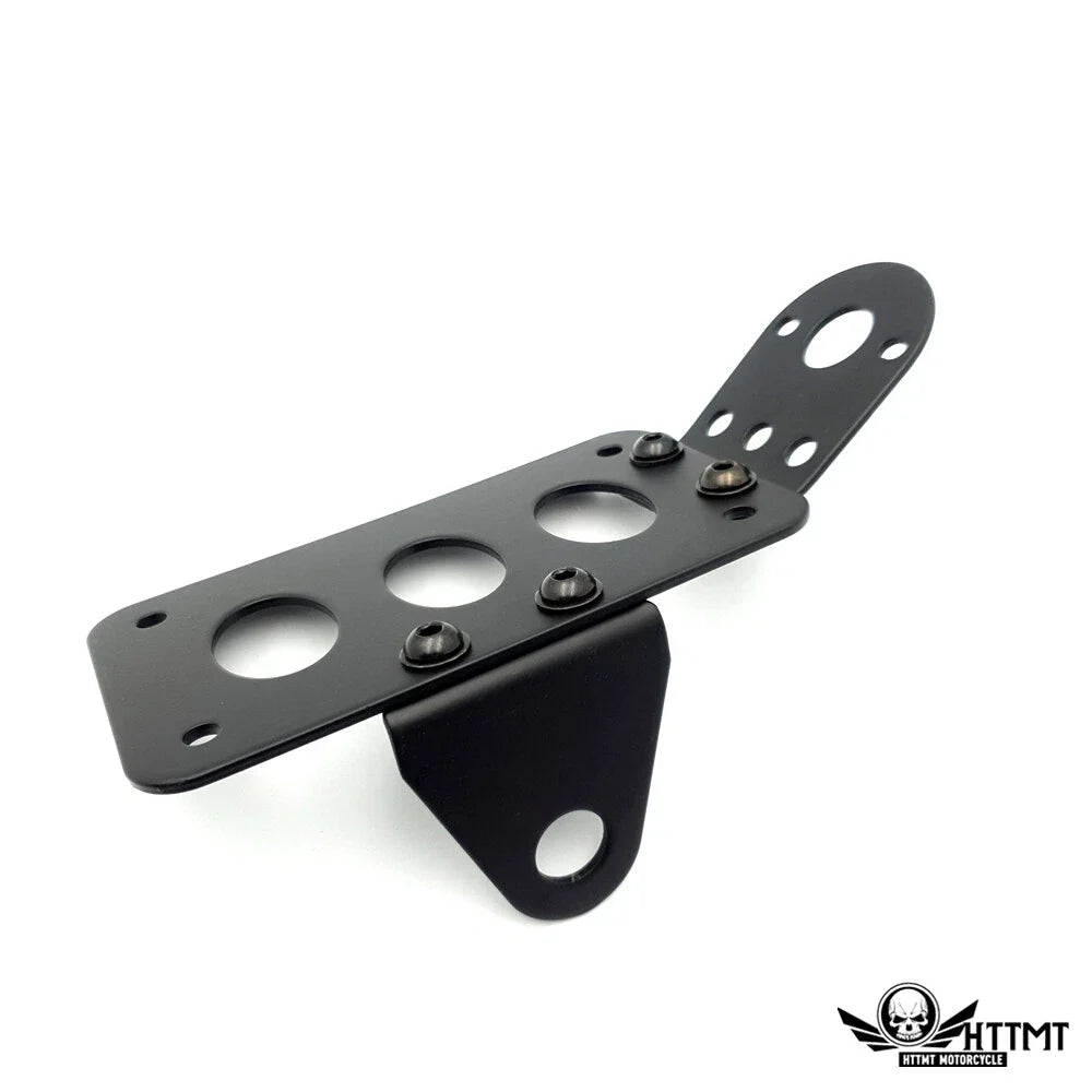 Black Metal License Plate Frame for Motorcycle