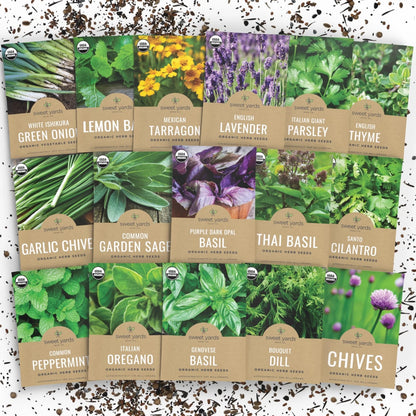Organic Herb Seeds Variety Pack for Garden Use (2026 Season)