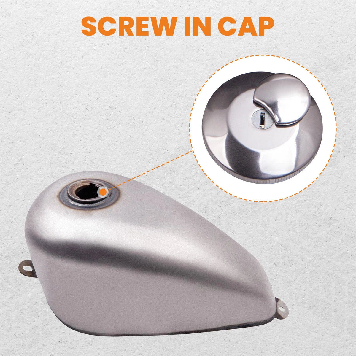 1.5 Gallon Gas Fuel Tank for Harley Sportster Ironhead Bobber (1955–1978)