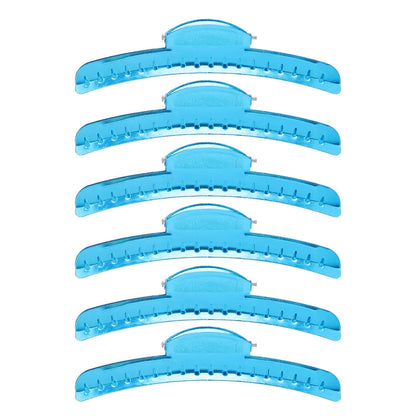 12X Finger Wave Clips for Hair Styling - Metal Aluminum Tip Blue