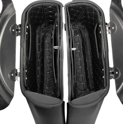 Saddlebag Liners for Indian Motorcycle (2014–2024) - Silver Stitching