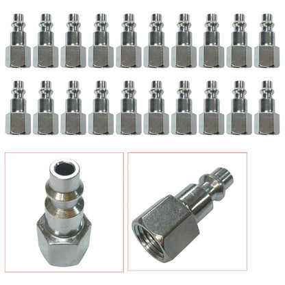10 Pack Heavy Duty Quick Coupler Air Hose Connector Fittings 1/4 NPT