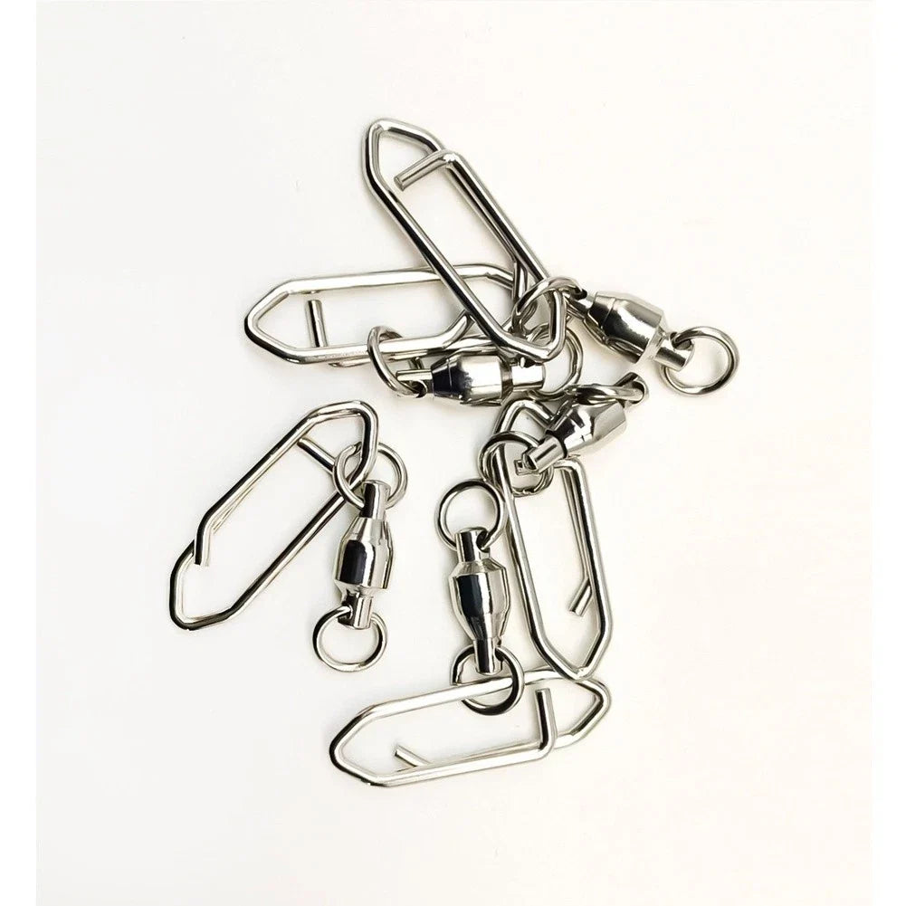 360 Degree Swivel Bearing Snap Connector for Fishing Lures