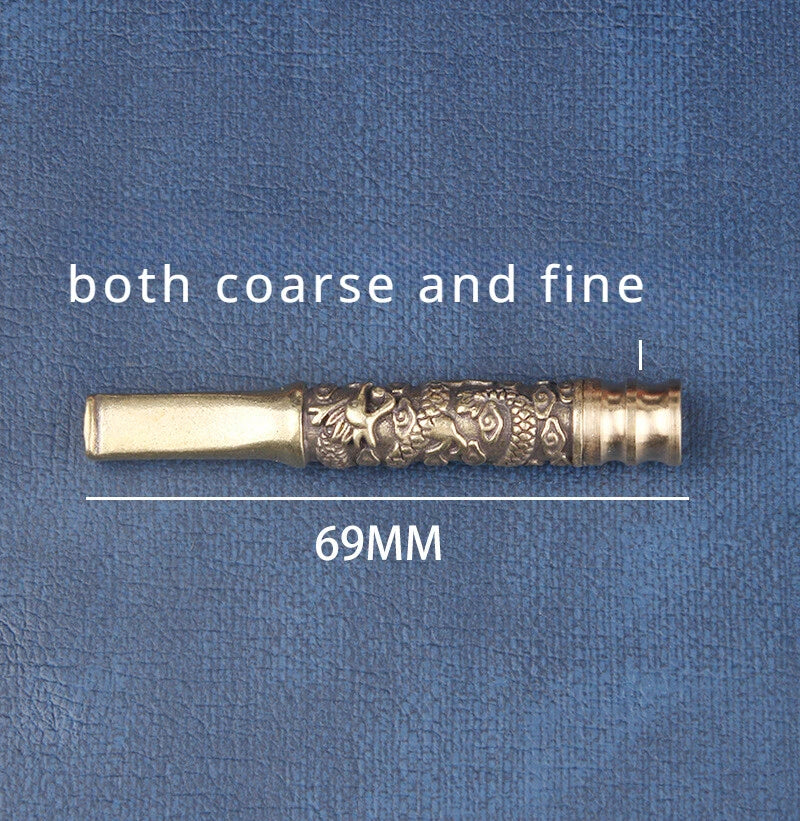 2X Brass Cigarette Holder Pipe for Collections