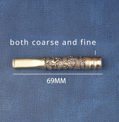 2X Brass Cigarette Holder Pipe for Collections