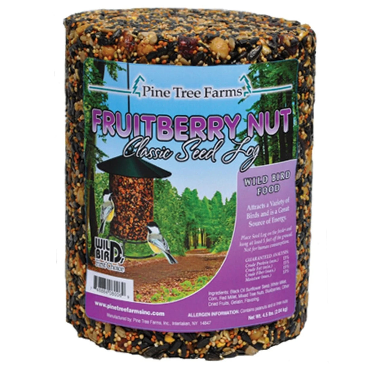 Pine Tree 8006 Fruit Berry Nut Classic Seed Log for Wildlife (Pack of 1)
