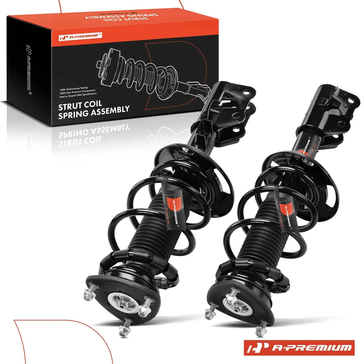 Front Strut w/ Coil Springs Assembly for Mazda CX-3 (2016–2021) 1333951L, 1333951R