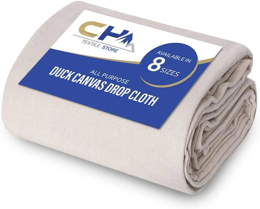 Canvas Drop Cloth for Painting 4x15 Feet (Pack of 1)
