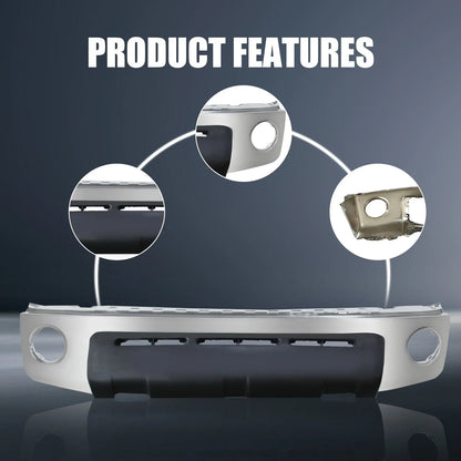 Chrome Steel Front Bumper Face Bar for Toyota Tundra (2007–2013)