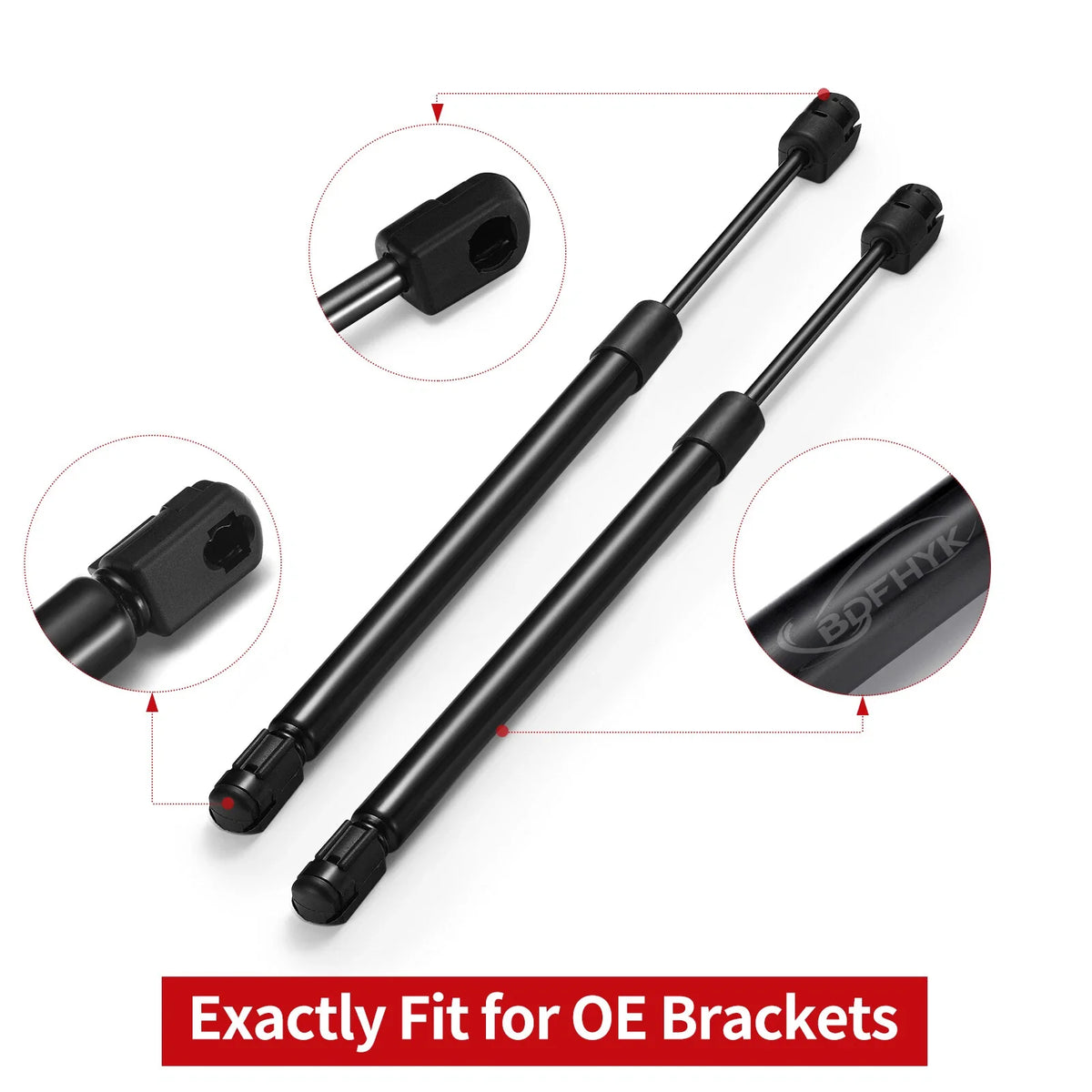 2pc Front Hood Lift Supports for Ford Expedition F-150 F-250 (1997–2006)
