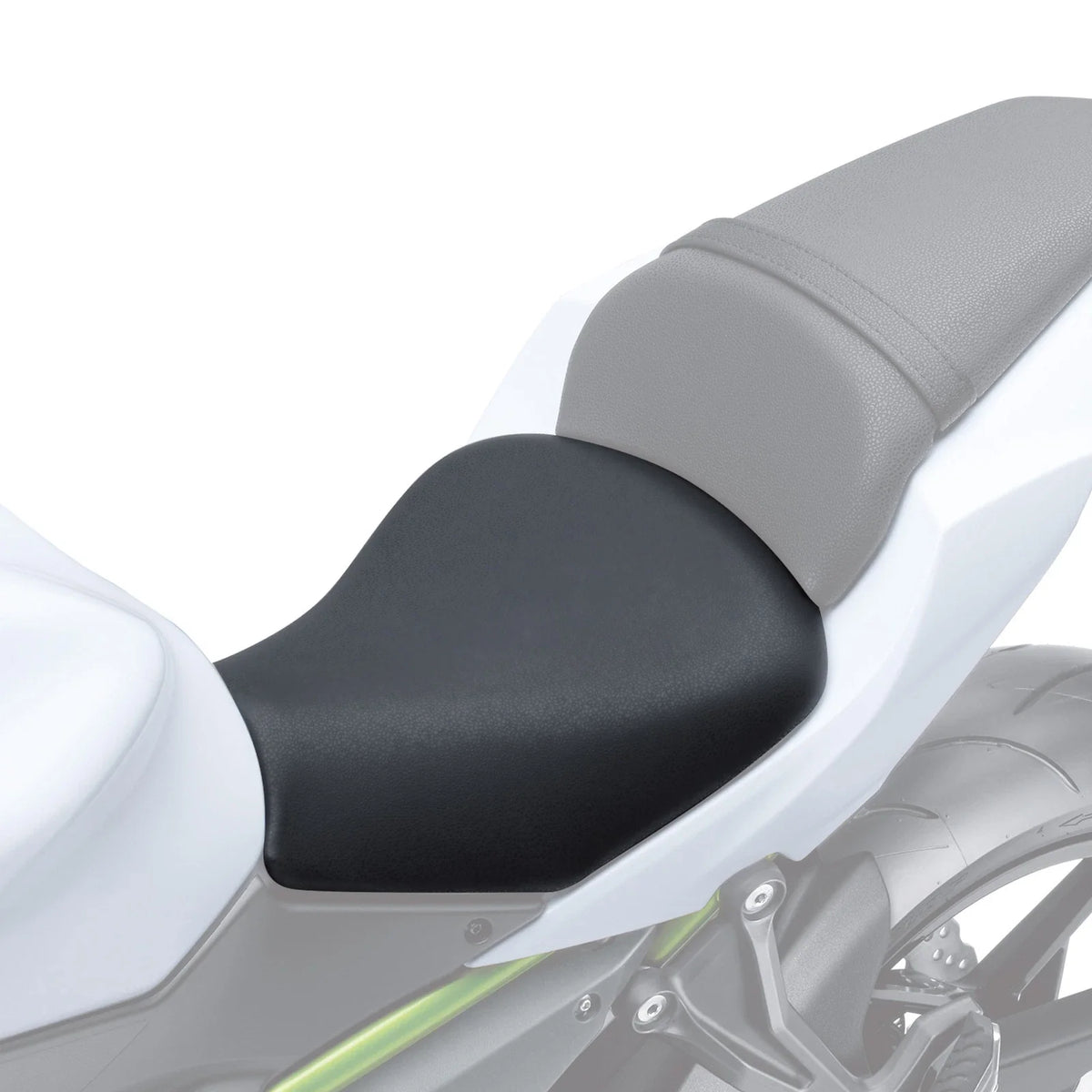 PU Black Rider Driver Seat for Kawasaki Z650 ER650 (2017–2023)
