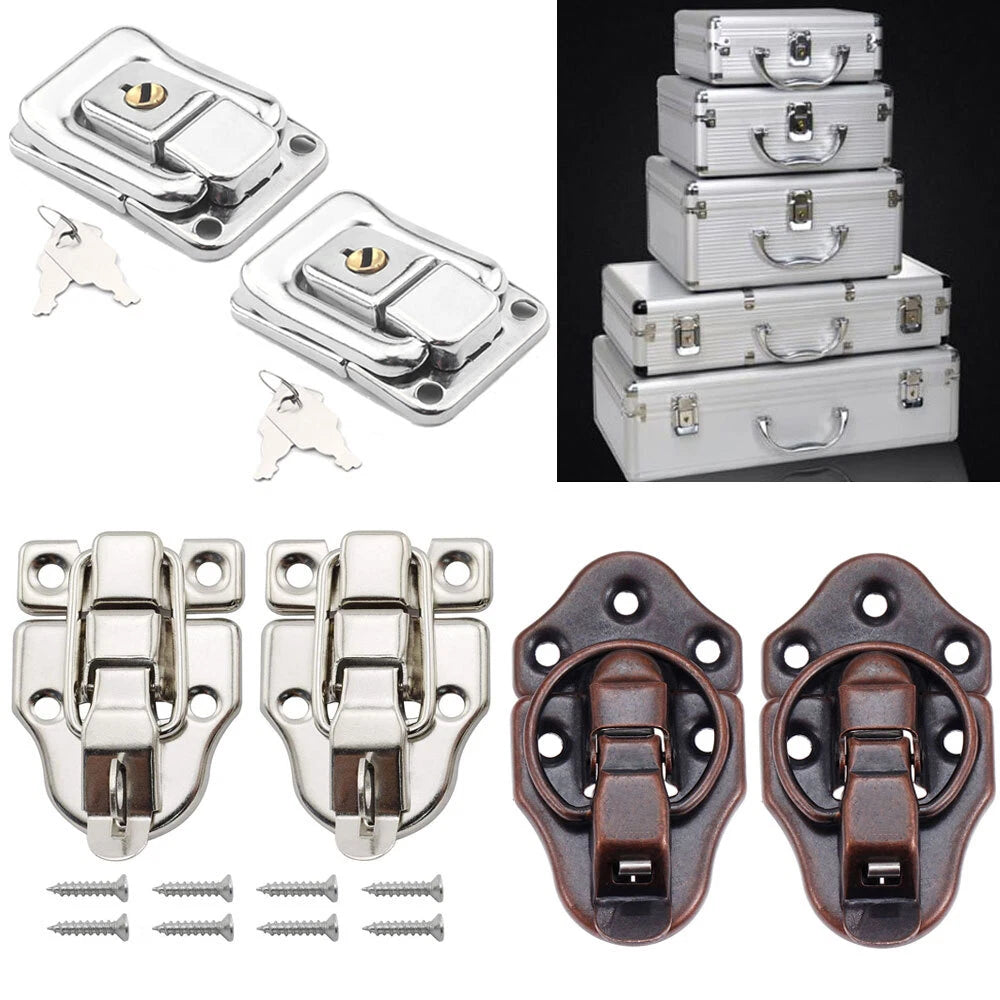2X Latch Clasp Toggle Lock Buckle for Tool Box Case Decoration