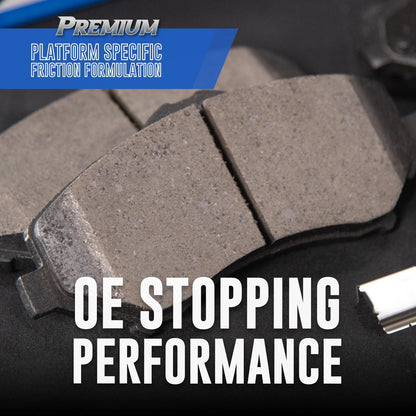 Ceramic Front Brake Pads for Hyundai Elantra, Ioniq, Kia Niro (2017–2022)