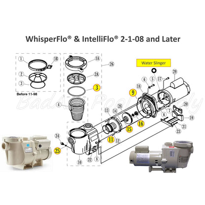 O-Ring Rebuild Repair Kit for Pentair Black
