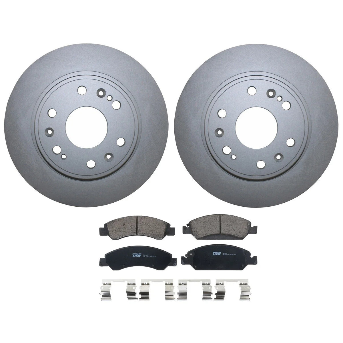 Front Brake Kit Set of 4 Disc Rotors & TRW Ceramic Pads for Cadillac Chevy GMC